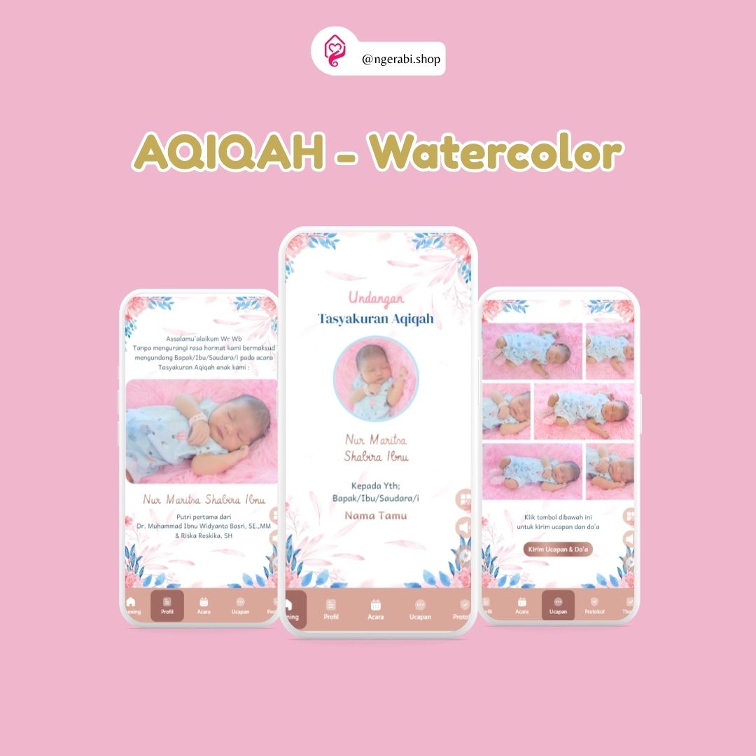 Aqiqah Watercolor